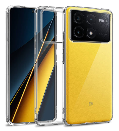 Poco X6 Pro 5G (6.67 inch) Back Cover | Ice Crystal Series, Crystal Clear