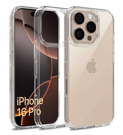 Apple iPhone 16 Pro (6.3 inch) Back Cover | Ice Crystal Series, Crystal Clear