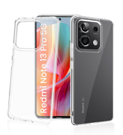 Redmi Note 13 Pro 5G, POCO X6 5G (6.67 inch) Back Cover | Ice Crystal Series, Crystal Clear