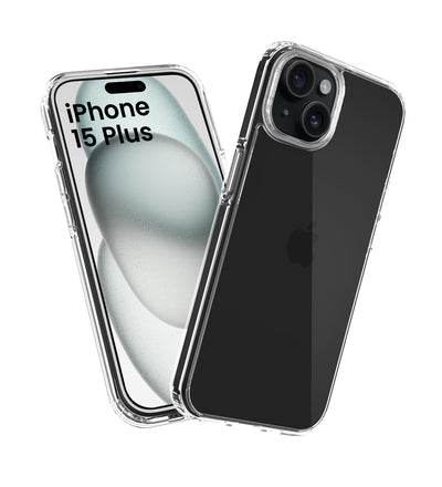 Apple iPhone 15 Plus (6.7 inch) Back Cover | Ice Crystal Series, Crystal Clear