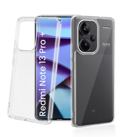Redmi Note 13 Pro+ Plus 5G (6.67 inch) Back Cover | Ice Crystal Series, Crystal Clear