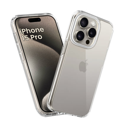 Apple iPhone 15 Pro (6.1 inch) Back Cover | Ice Crystal Series, Crystal Clear