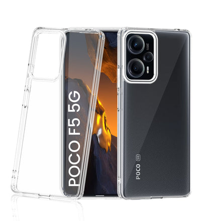 POCO F5 5G (6.67 inch) Back Cover | Ice Crystal Series, Crystal Clear