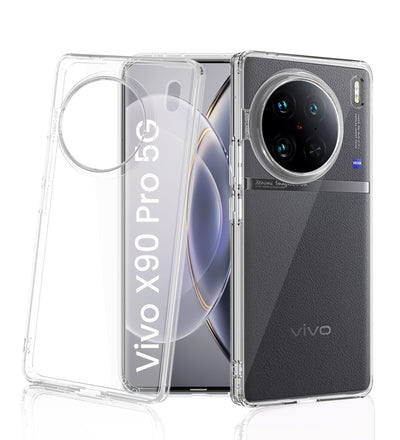 Vivo X90 Pro 5G (6.78 inch) Back Cover | Ice Crystal Series, Crystal Clear