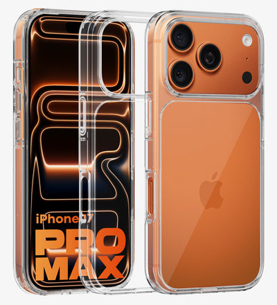 Apple iPhone 17 Pro Max 5G (6.9 inch) Back Cover | Ice Crystal Series, Crystal Clear