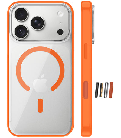 Apple iPhone 18 Pro 5G (6.3 inch) Back Cover | Aura MagSnap Series, Cosmic Orange