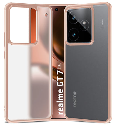 Realme GT 7, Realme GT 7T 5G (6.8 inch) Back Cover | Rugged Frosted Series, Pink