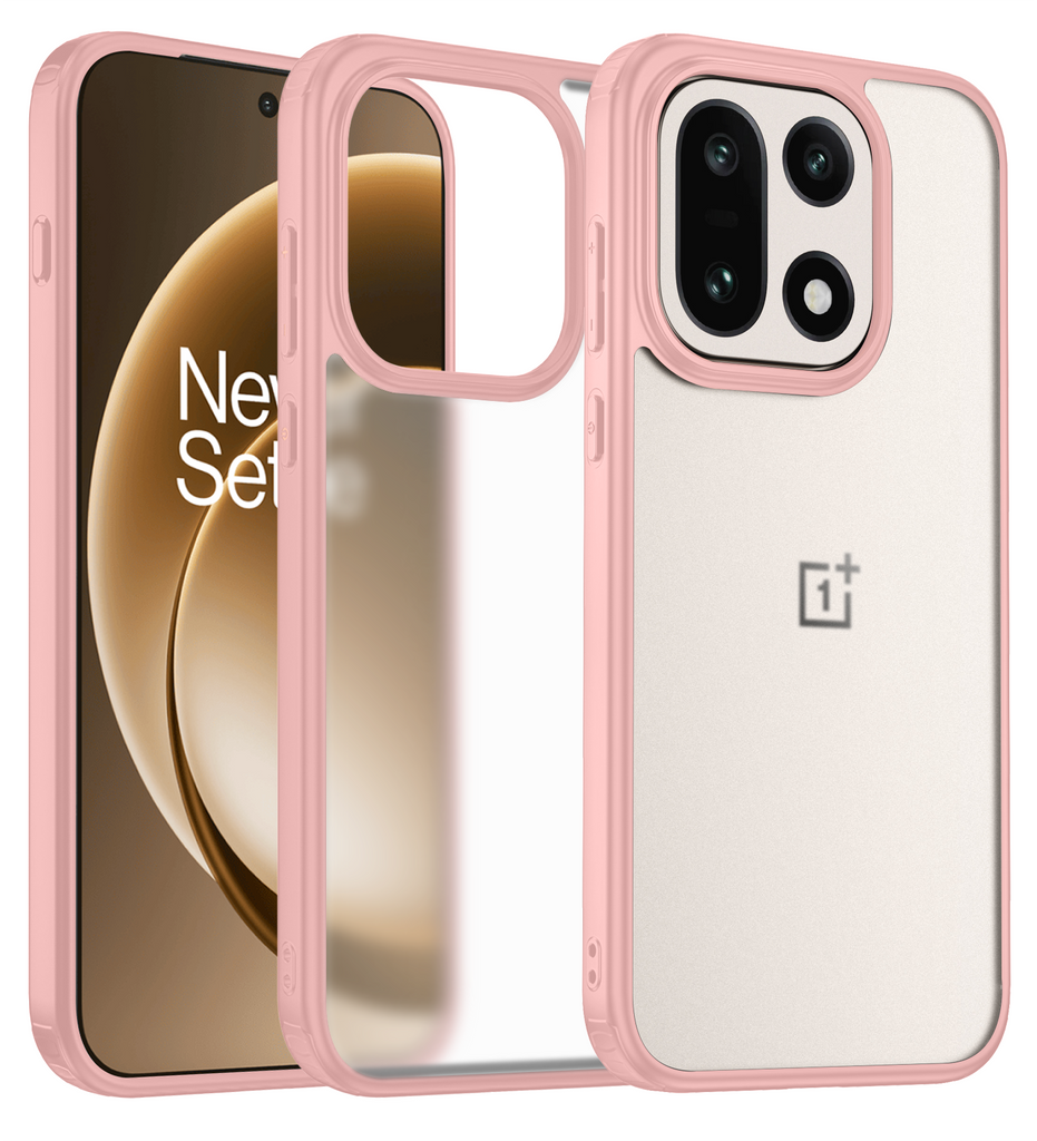 OnePlus 15 5G (6.78 inch) Back Cover | Rugged Frosted Series, Ultra Pink