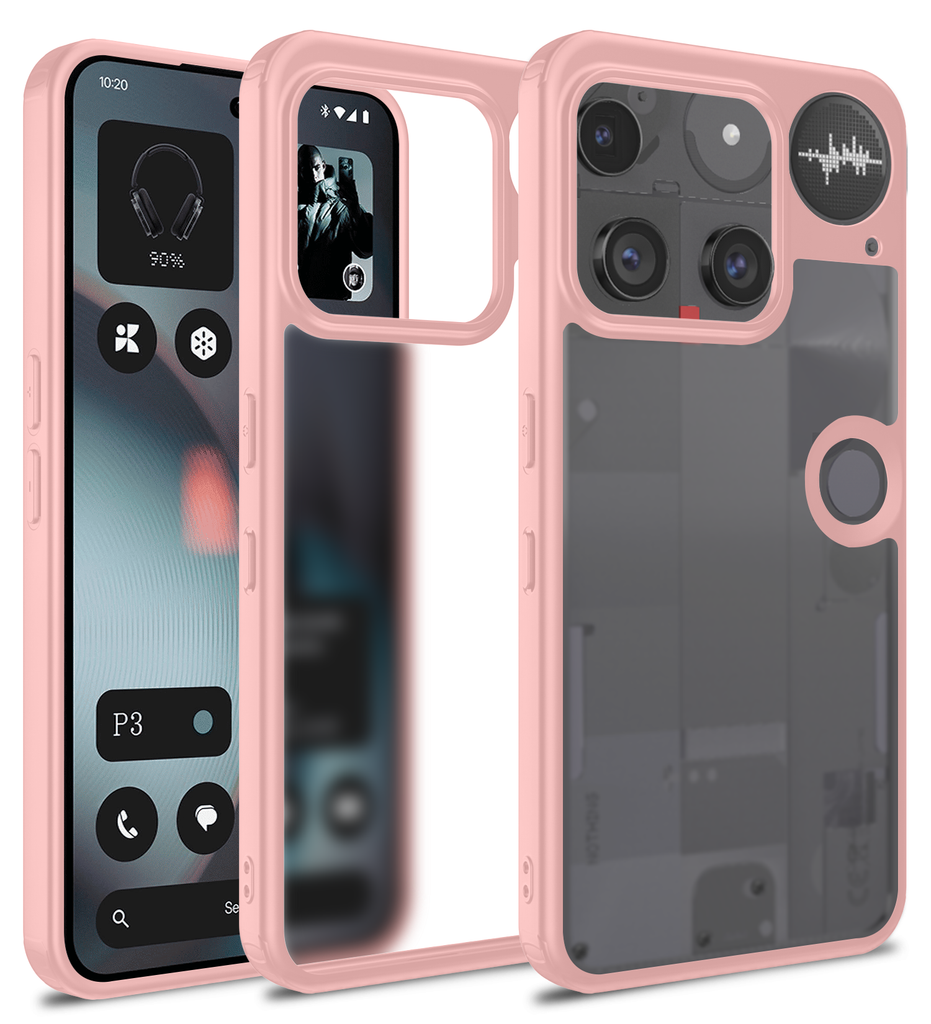 Nothing Phone (3) 5G (6.67 inch) Back Cover | Rugged Frosted Series, Pink