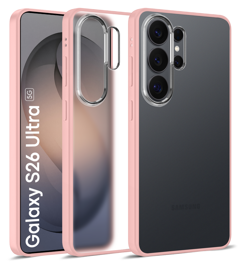 Samsung Galaxy S26 Ultra 5G (6.9 inch) Back Cover | Rugged Frosted Series, Pink
