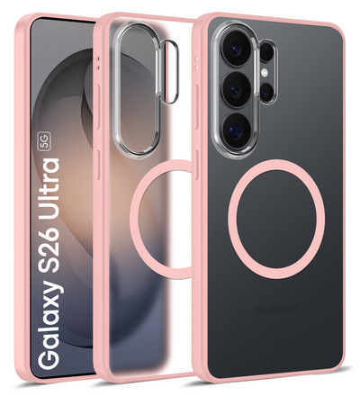 Samsung Galaxy S26 Ultra 5G (6.9 inch) Back Cover | Rugged Frosted MagSnap Series, Pink