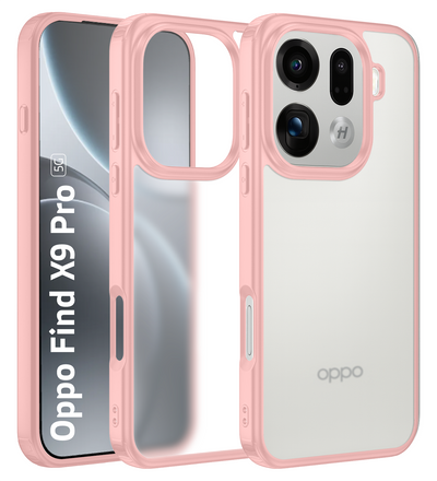 Oppo Find X9 Pro 5G (6.78 inch) Back Cover | Rugged Frosted Series, Silk Pink