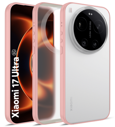 Xiaomi 17 Ultra 5G (6.9 inch) Back Cover | Rugged Frosted Series, Pink