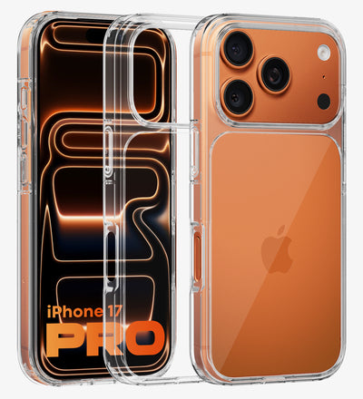Apple iPhone 17 Pro 5G (6.3 inch) Back Cover | Ice Crystal Series, Crystal Clear