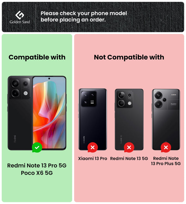 Redmi Note 13 Pro 5G, POCO X6 5G (6.67 inch) Back Cover | Aramid Fiber Series, Black