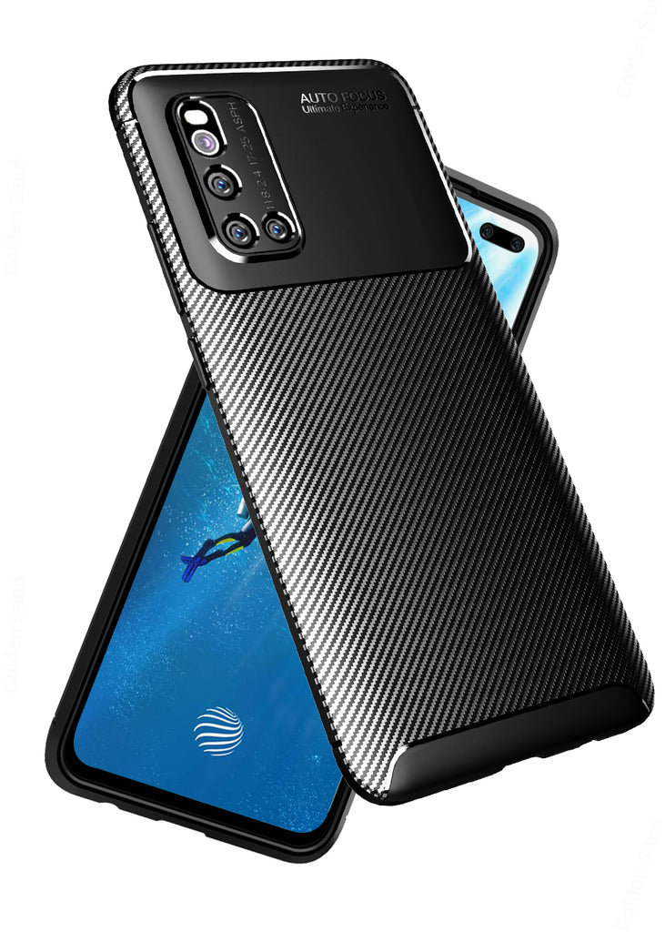 Aramid Fibre, ₹500 - ₹699, Solid, Slim Design, Back Cover, Drop Tested, TPU (Rubber), black, , vivo, vivo v19