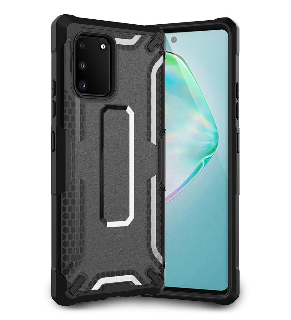Back Cover, Drop Tested, TPU (Rubber), black, Drop Defense Pro, ₹700 - ₹999, PolyCarbonate (Plastic), Ultra Protection, , S10 Lite, samsung, translucent
