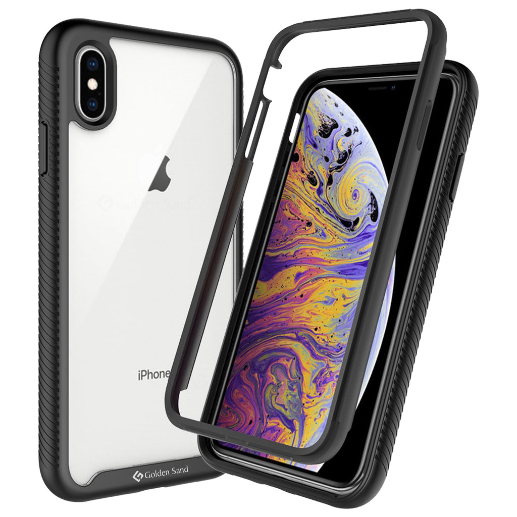 Apple, Back Cover, Drop Tested, TPU (Rubber), black, full body pro, ₹500 - ₹699, PolyCarbonate (Plastic), Ultra Protection, iphone XS max, , Transparent