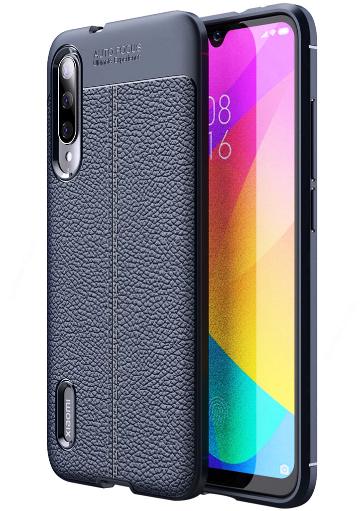 Xiaomi Mi A3 (6.1 inch) Back Cover | Vegan Leather Series, Blue