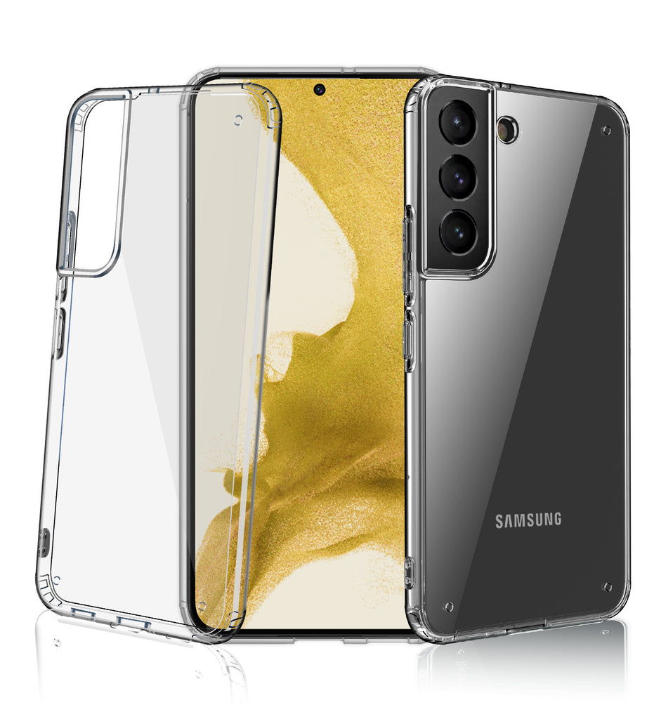 Samsung Galaxy S22+ Plus 5G (6.6 inch) Back Cover | Ice Crystal Series [Anti Yellow], Black Clear