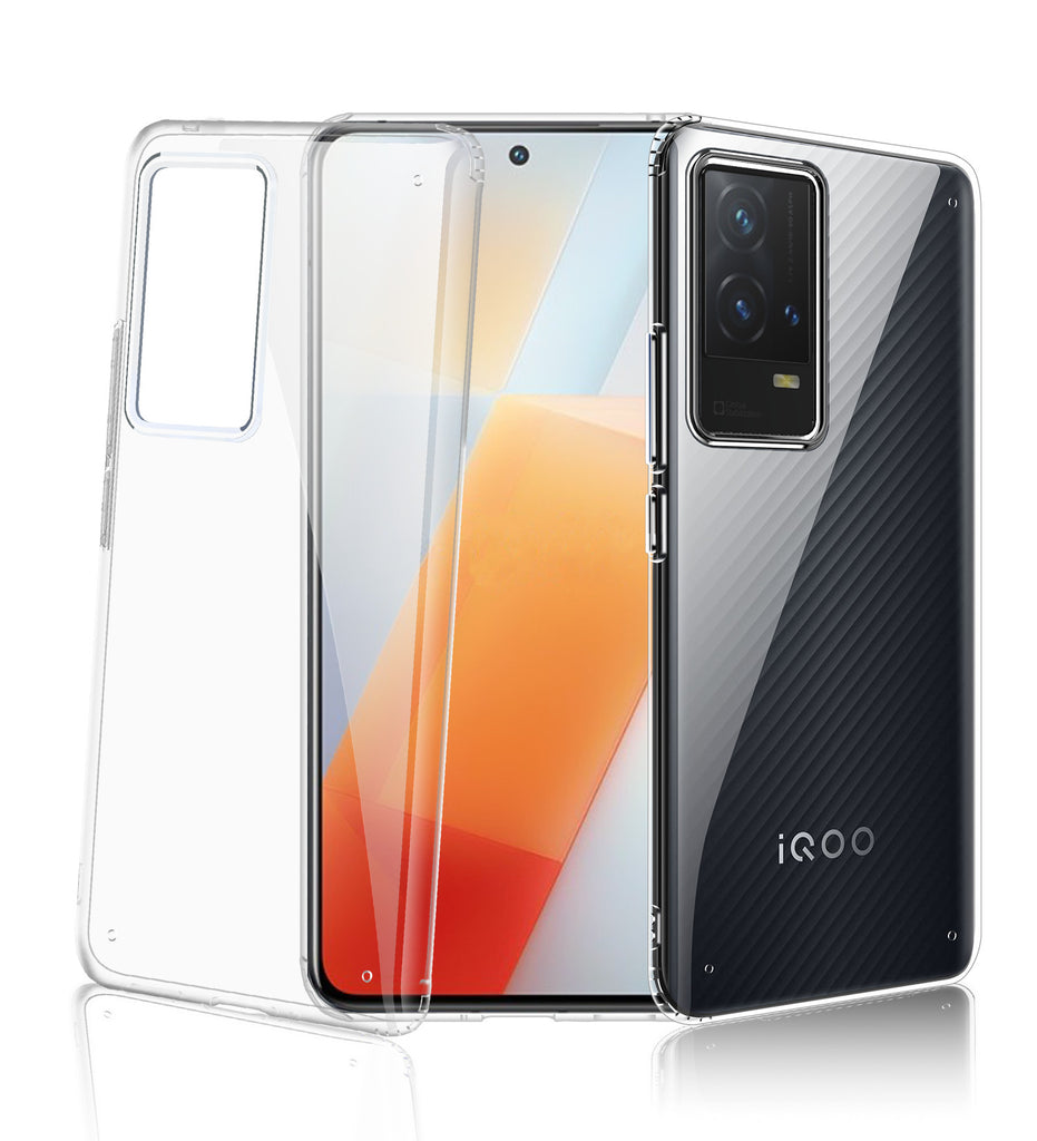 iQOO 9 5G (6.56 inch) Back Cover | Ice Crystal Series, Crystal Clear