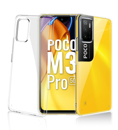 Poco M3 Pro 5G (6.5 inch) Back Cover | Ice Crystal Series, Crystal Clear
