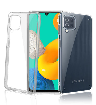 Samsung Galaxy M32 4G, Samsung Galaxy F22 (6.4 inch) Back Cover | Ice Crystal Series, Crystal Clear