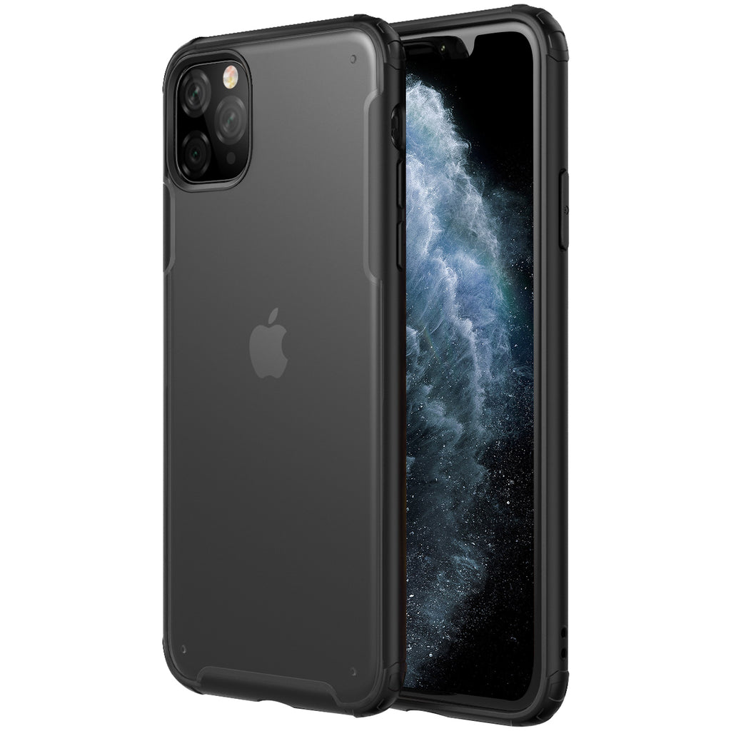 Apple, Back Cover, Drop Tested, TPU (Rubber), black, iphone 11 pro, Rugged Frosted, ₹500 - ₹699, PolyCarbonate (Plastic), Slim Design, translucent