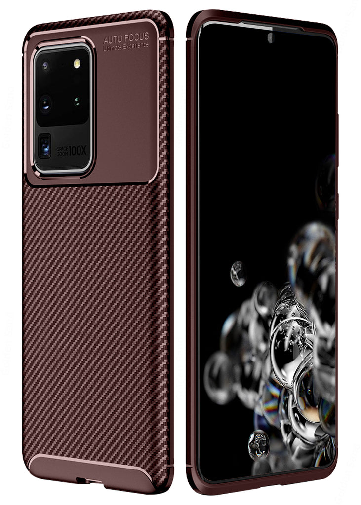 Samsung Galaxy S20 Ultra (6.9 inch) Back Cover | Aramid Fiber Series, Brown