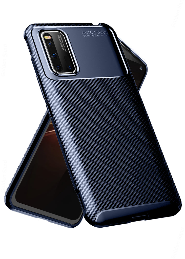 Aramid Fibre, ₹500 - ₹699, Solid, Slim Design, Back Cover, Drop Tested, TPU (Rubber), blue, , vivo, vivo iQOO 3