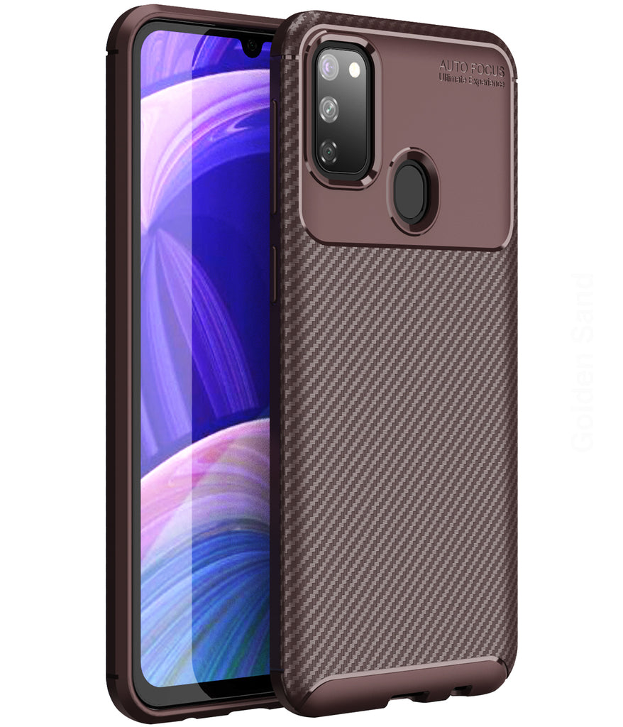 Samsung Galaxy M21 2021 Edition, Samsung Galaxy M21, M30s (6.4 inch) Back Cover | Aramid Fiber Series, Brown