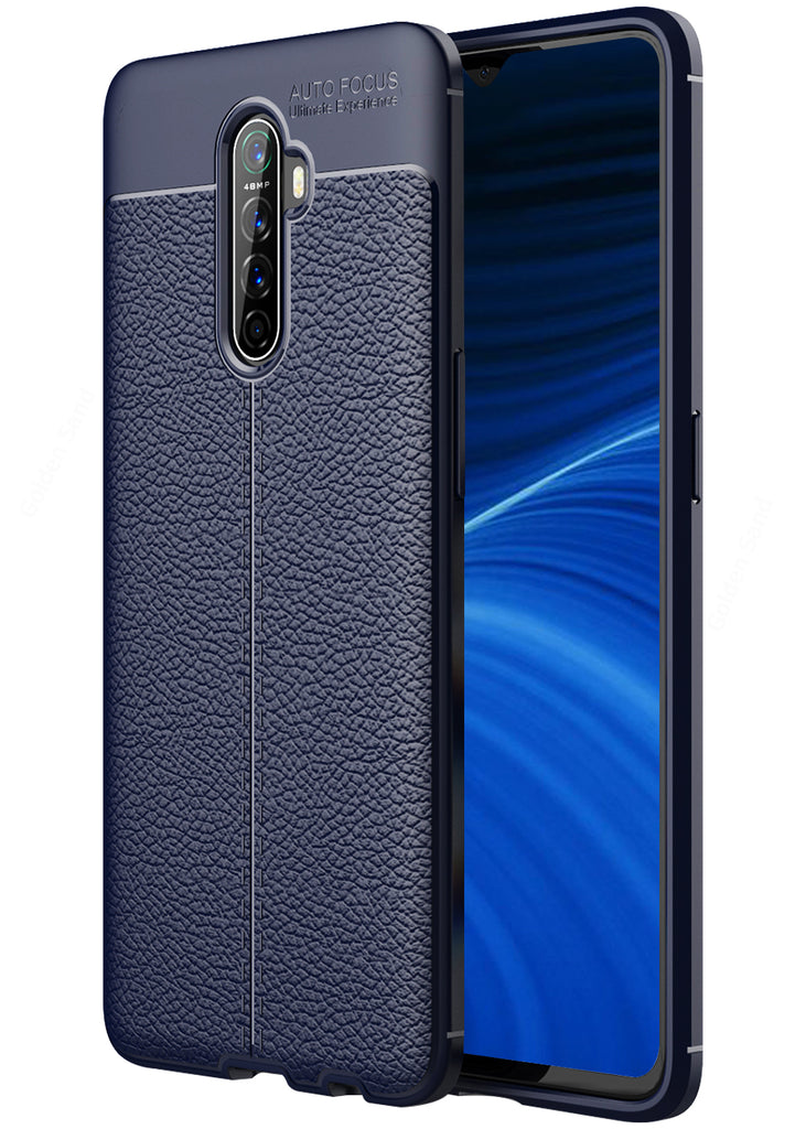 Realme X2 Pro (6.5 inch) Back Cover | Vegan Leather Series, Blue