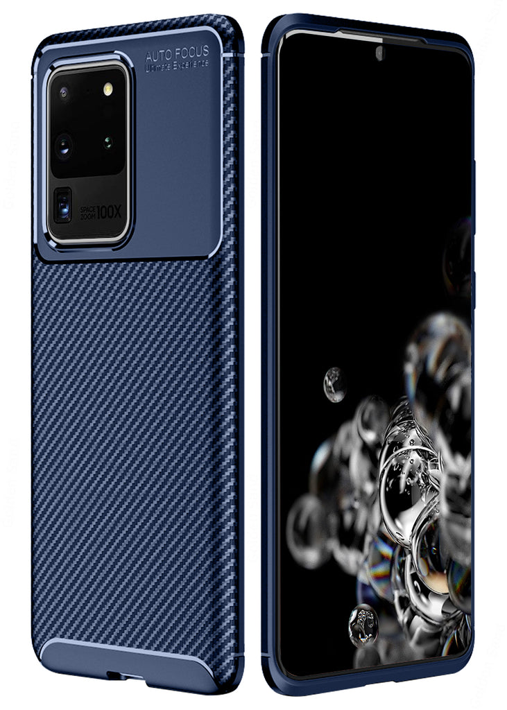 Samsung Galaxy S20 Ultra (6.9 inch) Back Cover | Aramid Fiber Series, Blue
