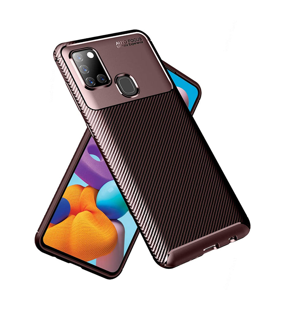 Samsung Galaxy A21s (6.5 inch) Back Cover | Aramid Fiber Series, Brown