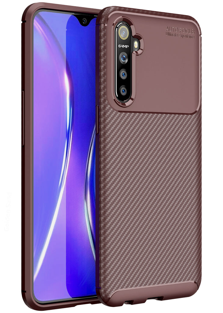 Realme X2, Realme XT, Oppo K5 6.4 inch (6.4 inch) Back Cover | Aramid Fiber Series, Brown