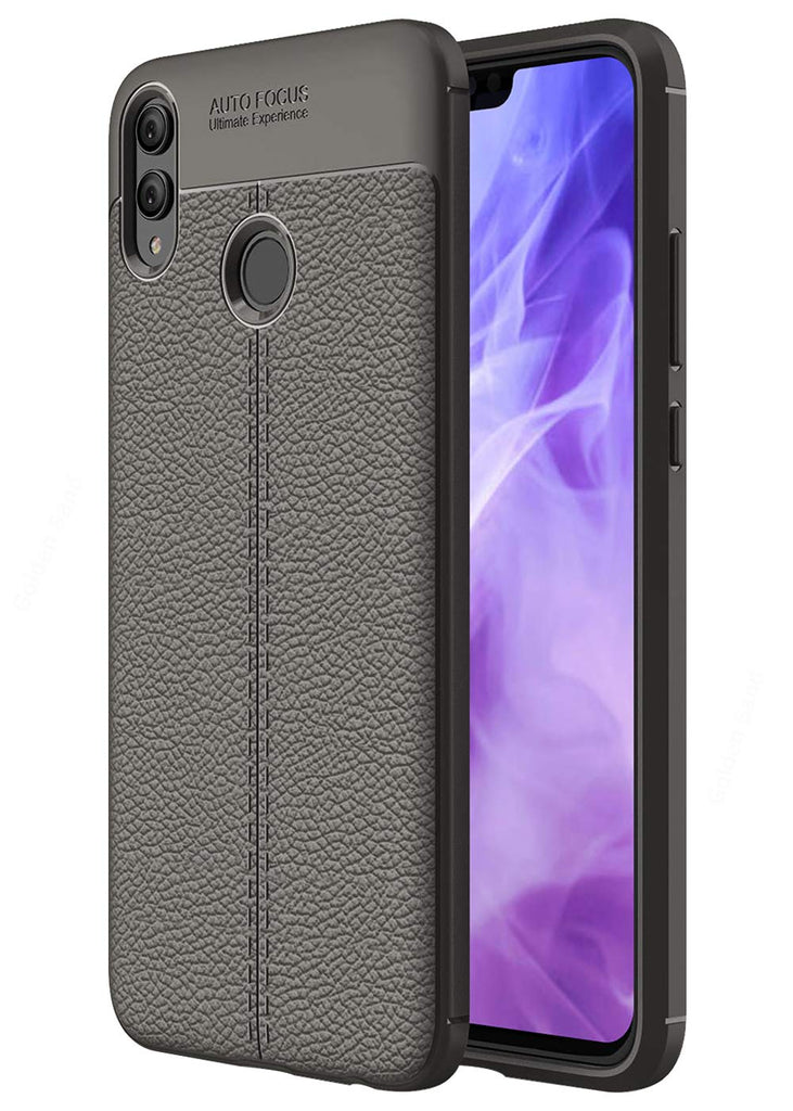 Honor 8x (6.5 inch) Back Cover | Vegan Leather Series, Grey