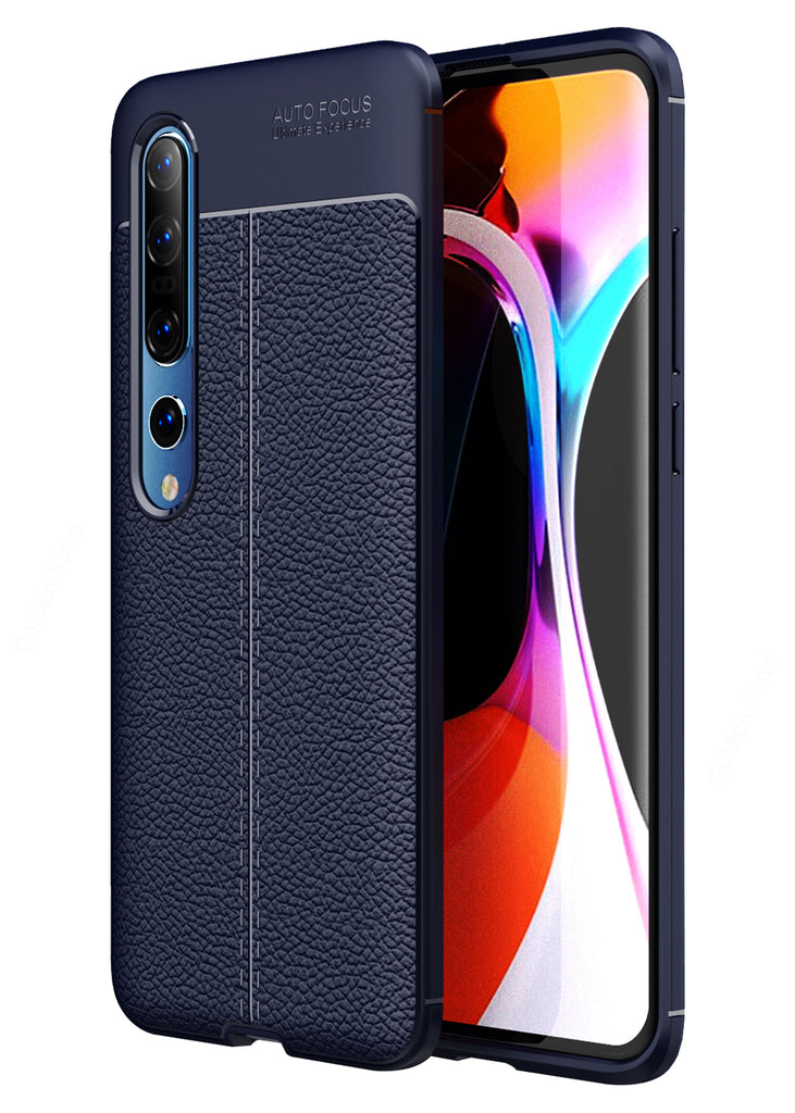 Xiaomi Mi 10 5G, Mi 10 Pro (6.67 inch) Back Cover | Vegan Leather Series, Blue
