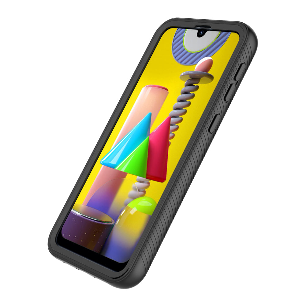 Samsung M31 Back Cover Drop Tested Shock Proof Transparent Armor Full Body Pro Case