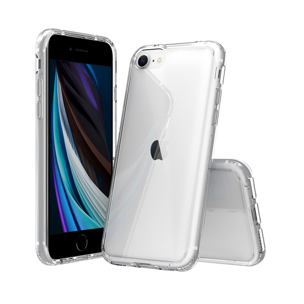 Golden Sand Just Clear Hybrid Series Back Case Cover for Apple iPhone SE 3, Apple iPhone SE 2020, Apple iPhone 8, Apple iPhone 7