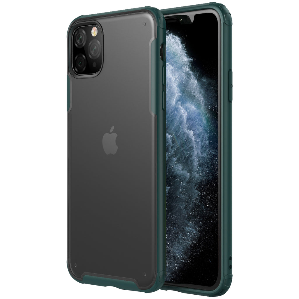 Apple, Back Cover, Drop Tested, TPU (Rubber), green, iphone 11 pro max, Rugged Frosted, ₹500 - ₹699, PolyCarbonate (Plastic), Slim Design, translucent