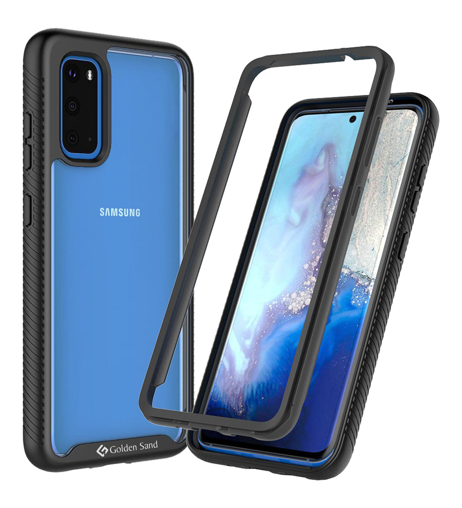 Back Cover, Drop Tested, TPU (Rubber), black, full body pro, ₹500 - ₹699, PolyCarbonate (Plastic), Ultra Protection, S20, samsung, Transparent