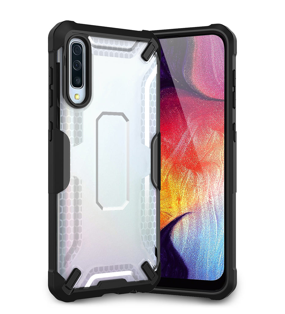 A30s, A50, A50s, Back Cover, Drop Tested, TPU (Rubber), Drop Defense Pro, ₹700 - ₹999, PolyCarbonate (Plastic), Ultra Protection, , samsung, translucent, white