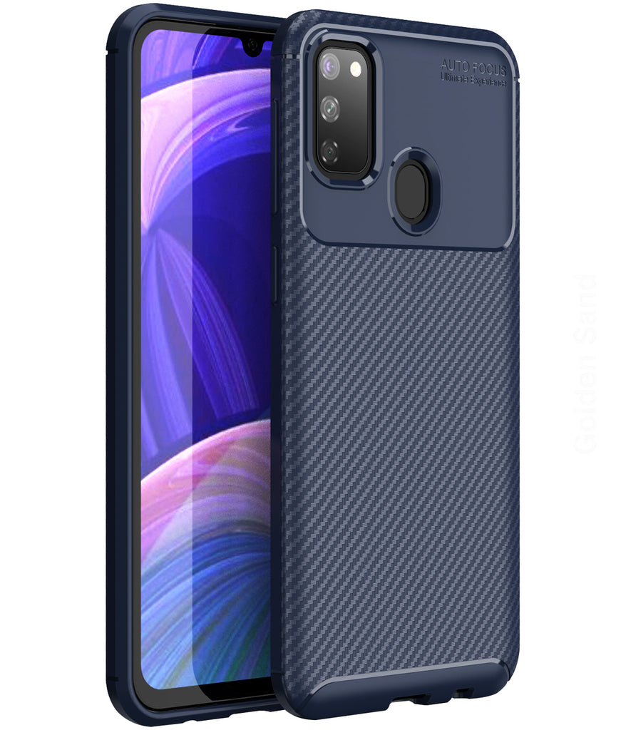 Samsung Galaxy M21 2021 Edition, Samsung Galaxy M21, M30s (6.4 inch) Back Cover | Aramid Fiber Series, Blue