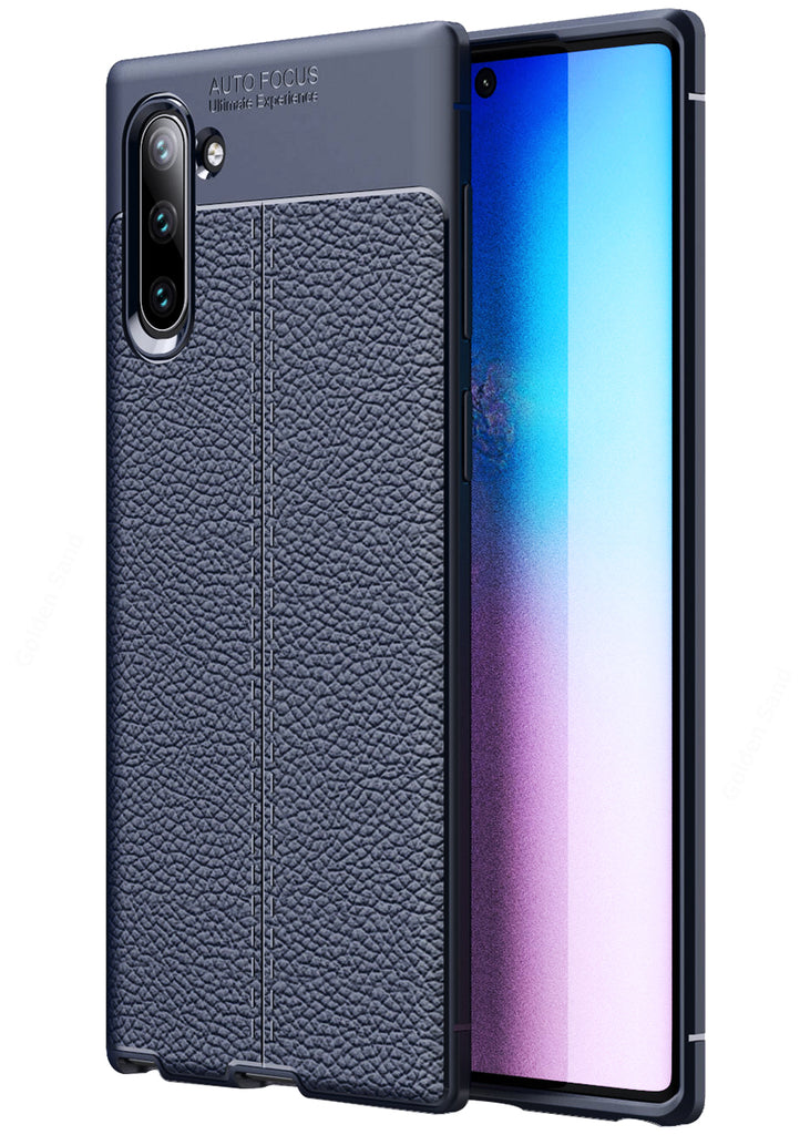 Samsung Galaxy Note 10 (6.7 inch) Back Cover | Vegan Leather Series, Blue