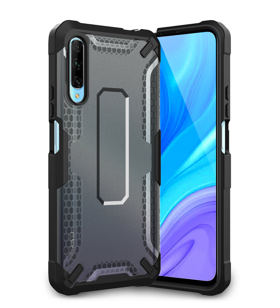 Back Cover, Drop Tested, TPU (Rubber), black, Drop Defense Pro, ₹700 - ₹999, PolyCarbonate (Plastic), Ultra Protection, Honor, Honor 9X Pro 2019, Huawei, , translucent