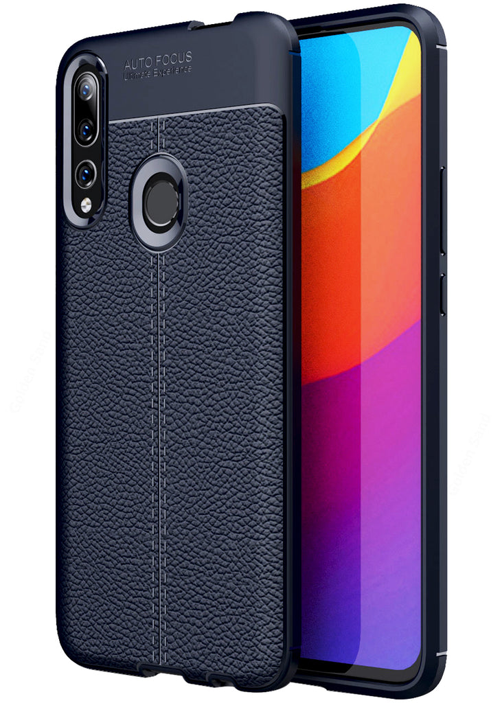Honor 9X, Huawei Y9 Prime 2019 (6.5 inch) Back Cover | Vegan Leather Series, Blue