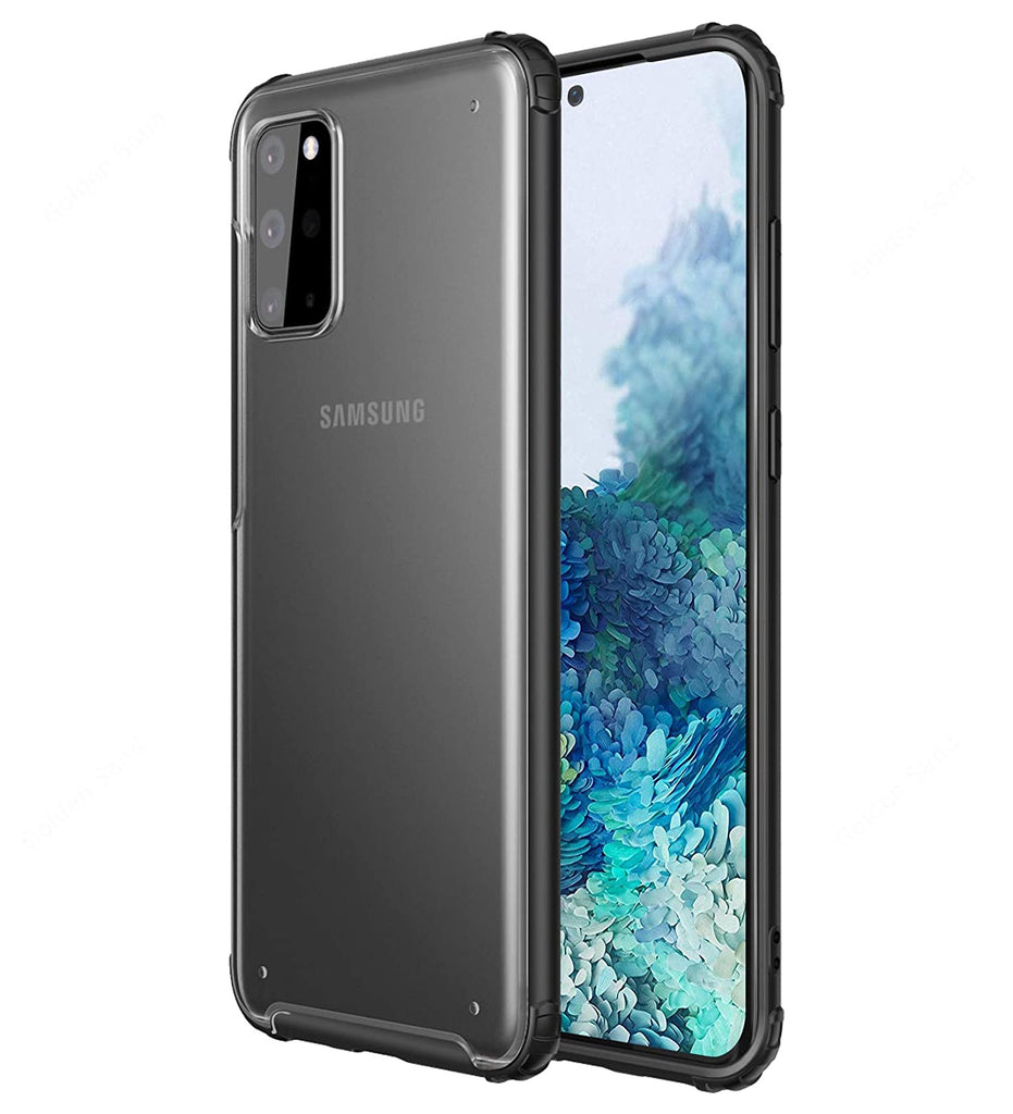 Back Cover, Drop Tested, TPU (Rubber), black, Rugged Frosted, ₹500 - ₹699, s20 plus, samsung, PolyCarbonate (Plastic), Slim Design, translucent