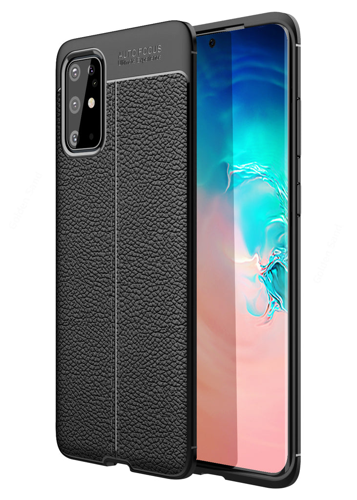 Back Cover, Drop Tested, TPU (Rubber), black, galaxy s20, Leather, Leather Armor TPU, ₹500 - ₹699, Solid, Slim Design, , samsung
