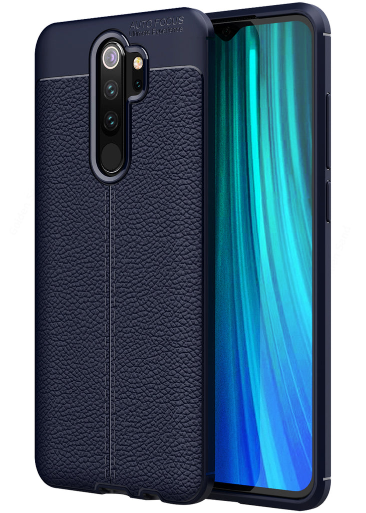 Xiaomi Redmi Note 8 Pro (6.53 inch) Back Cover | Vegan Leather Series, Blue