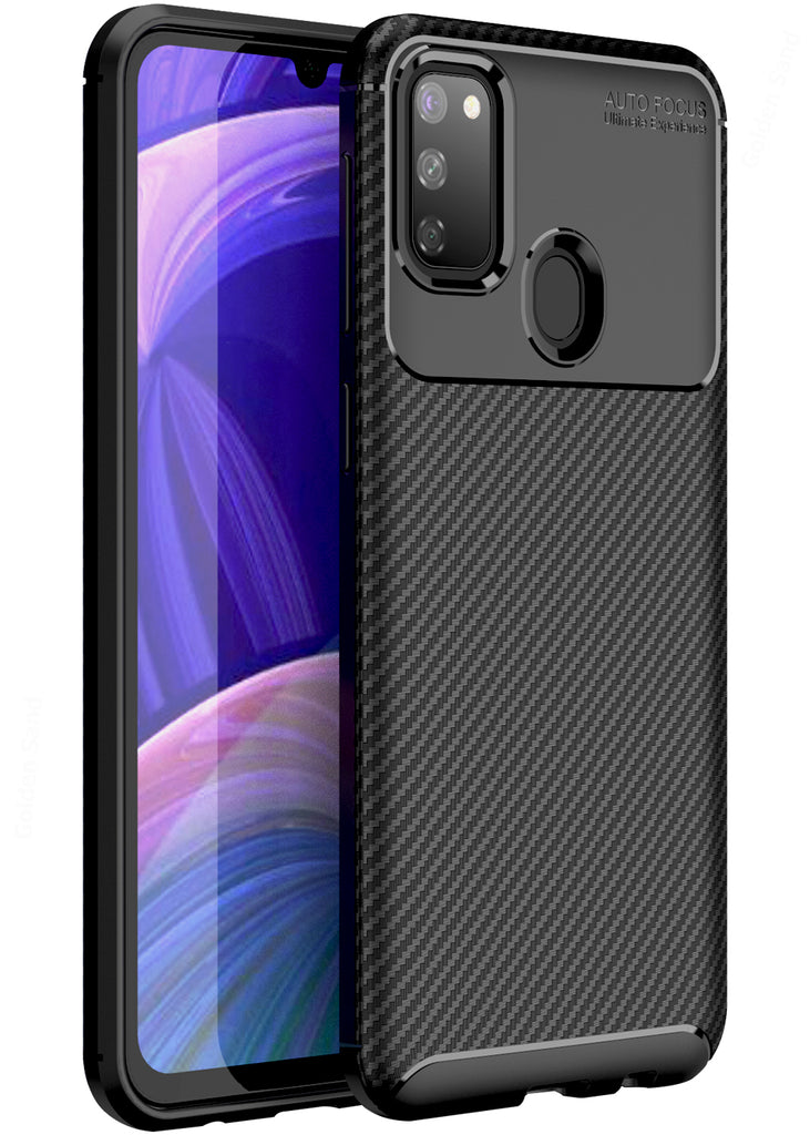Samsung Galaxy M21 2021 Edition, Samsung Galaxy M21, M30s (6.4 inch) Back Cover | Aramid Fiber Series, Black